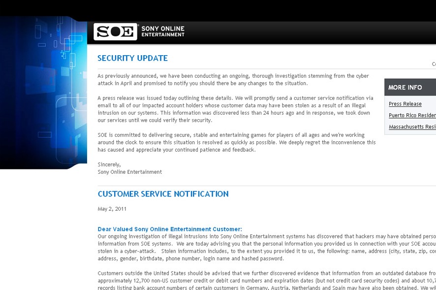 Sony Reveals Second Major Data Breach - Edge Middle East