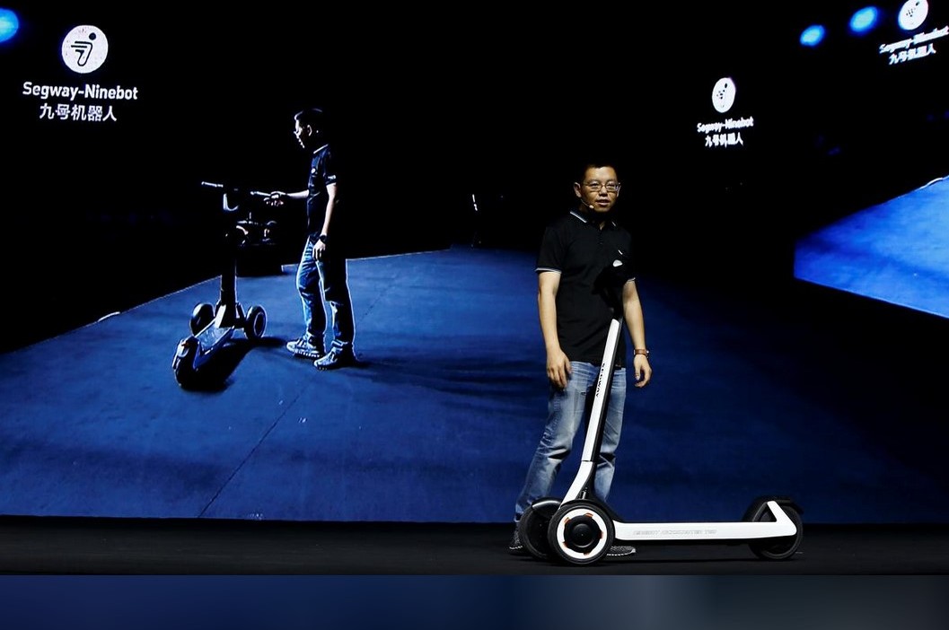 Chinese company, Ninebot unveils scooters that drive themselves to charging stations