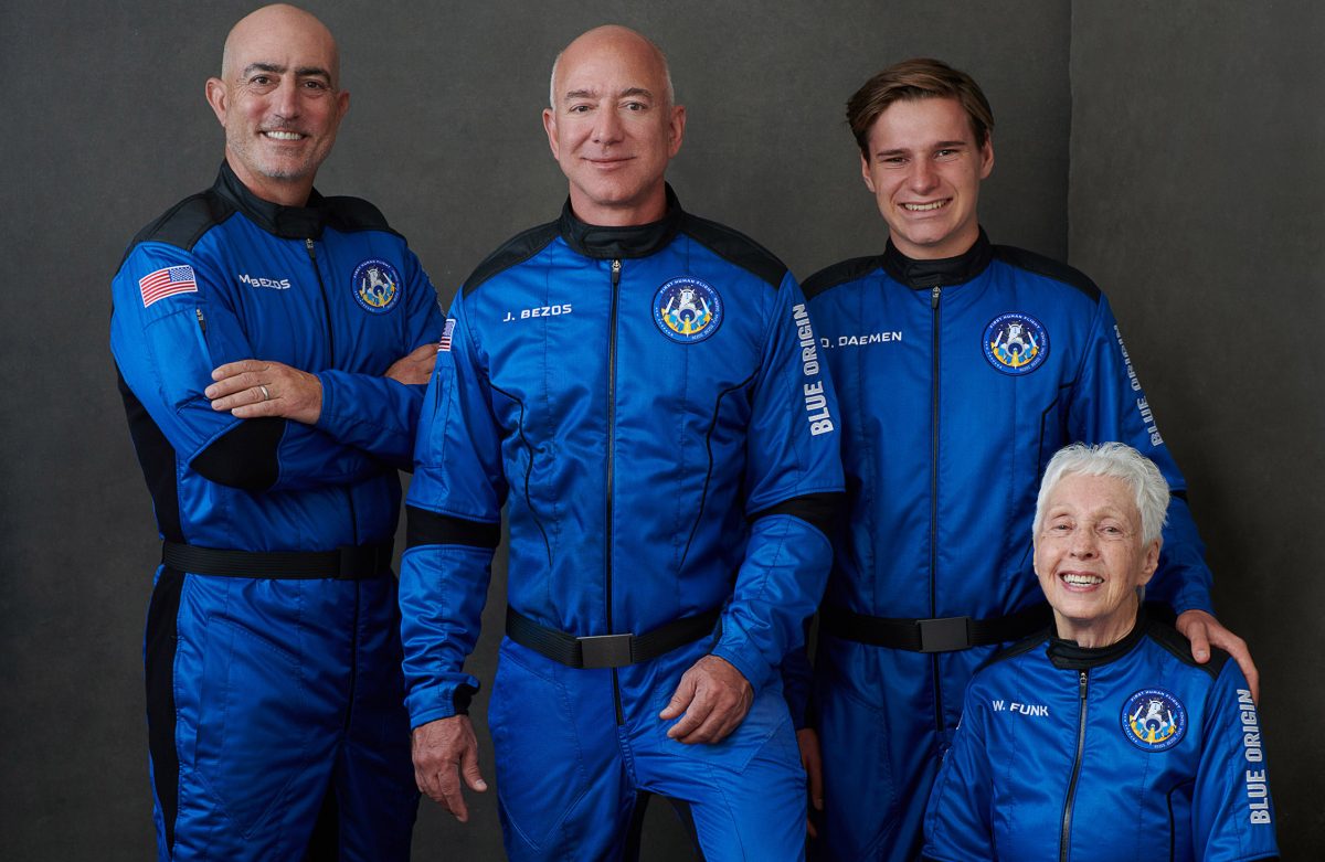 Bezos completes successful flight to space with the oldest and youngest astronauts