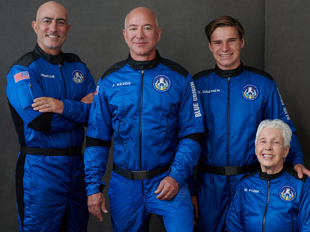 Bezos completes successful flight to space with the oldest and youngest astronauts