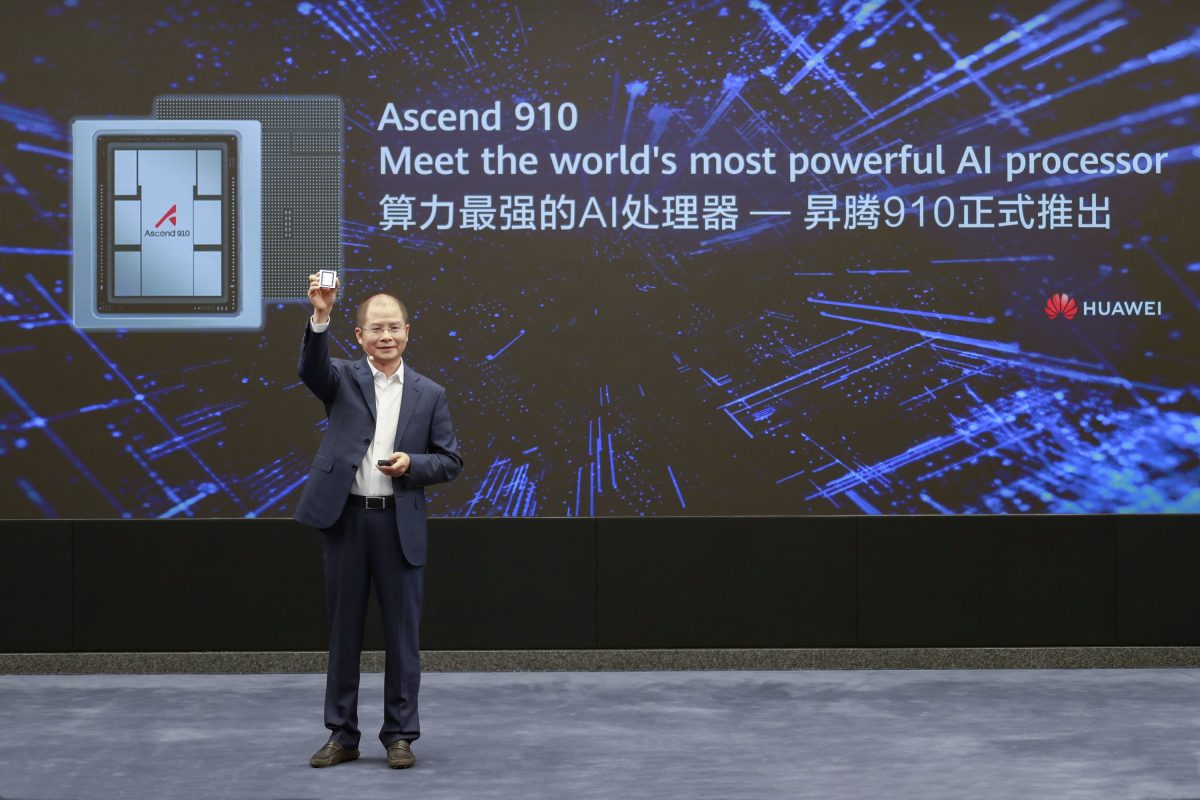 Huawei launches the Ascend 910 AI processor