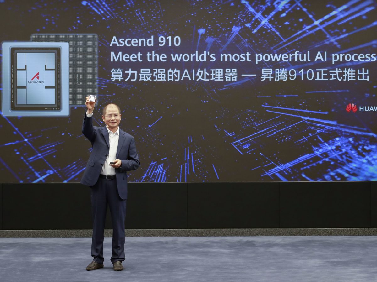 Huawei launches the Ascend 910 AI processor