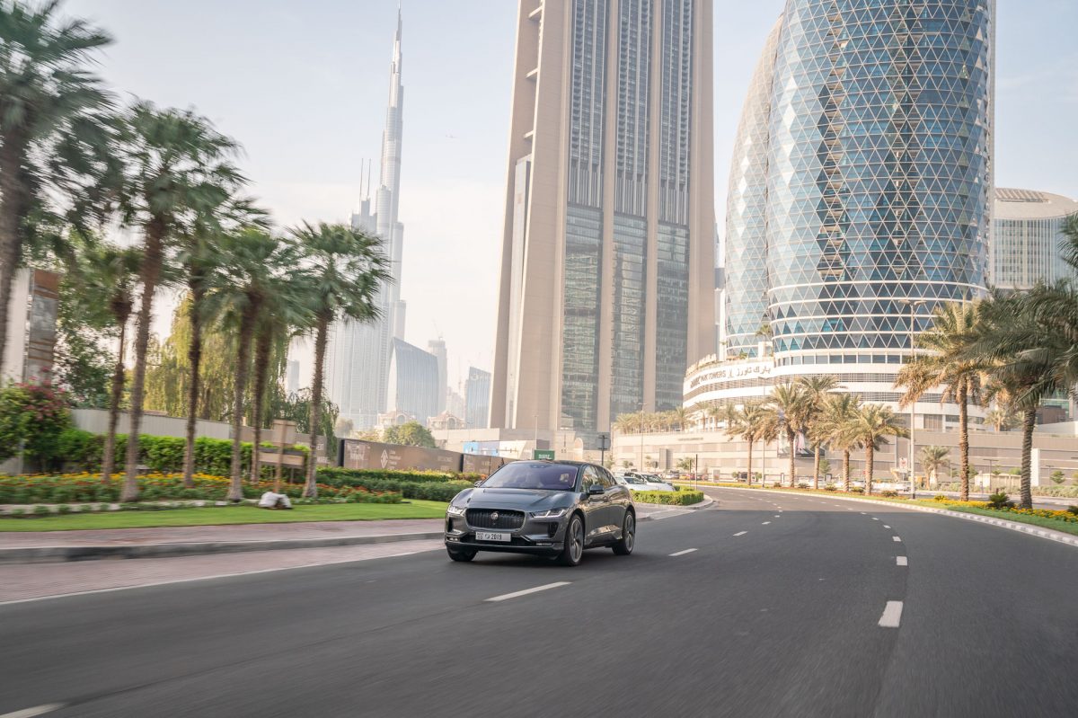 Self-driving prototype Jaguar I-PACE gives a glimpse of the future at Dubai World Congress