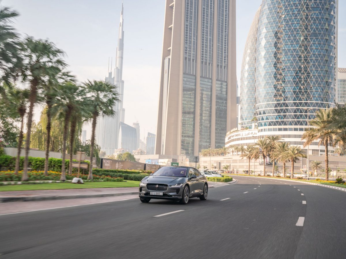 Self-driving prototype Jaguar I-PACE gives a glimpse of the future at Dubai World Congress