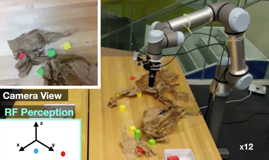 MIT develops a robot that senses hidden objects using penetrative radio frequency