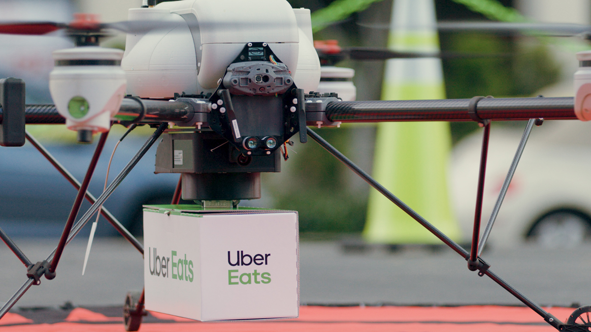 Watch: Uber Eats tests commercial drone food delivery in high-density urban areas