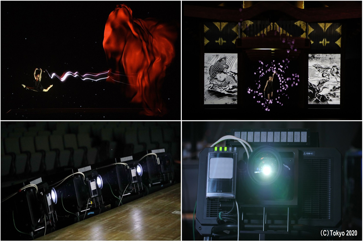 Watch: Collaboration live performance with Panasonic’s projectors