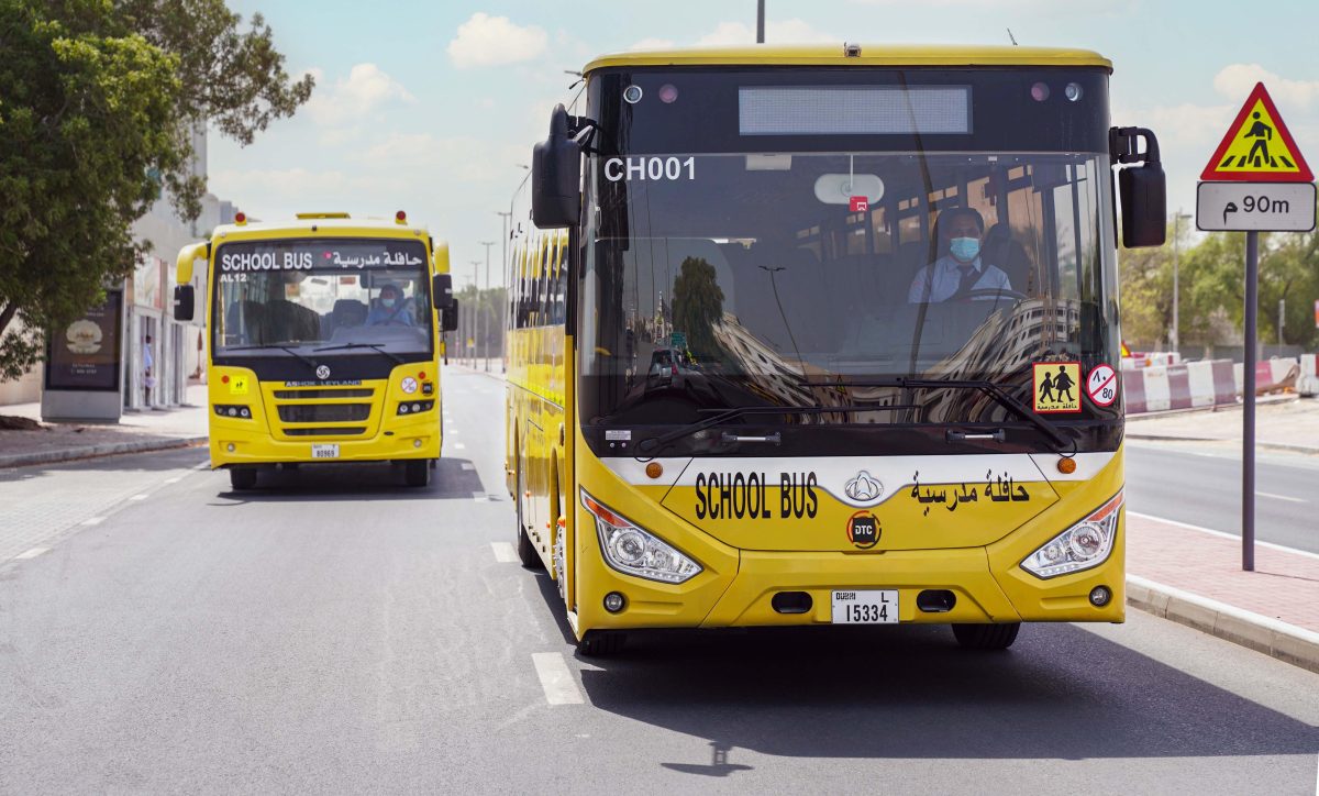 hi tech school bus dubai