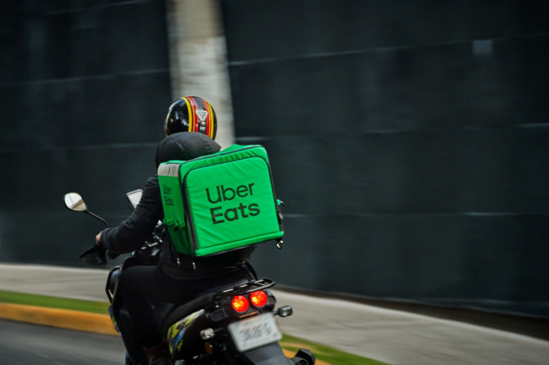 Uber eats with sales motorcycle